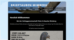 Desktop Screenshot of brieftauben-mimberg.de