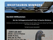 Tablet Screenshot of brieftauben-mimberg.de